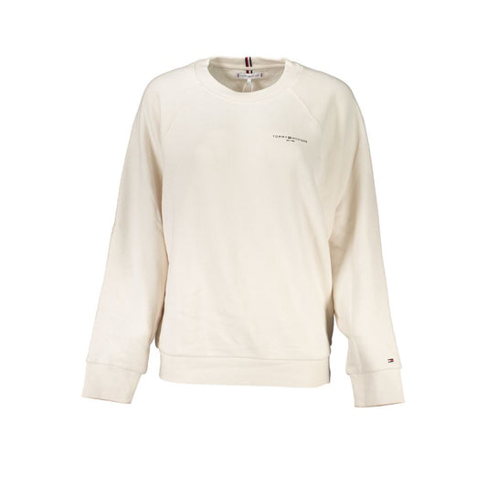 Tommy Hilfiger Beige Cotton Sweatshirt Tommy Hilfiger