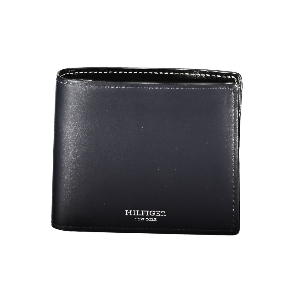 Tommy Hilfiger Blue Leather Wallet Tommy Hilfiger