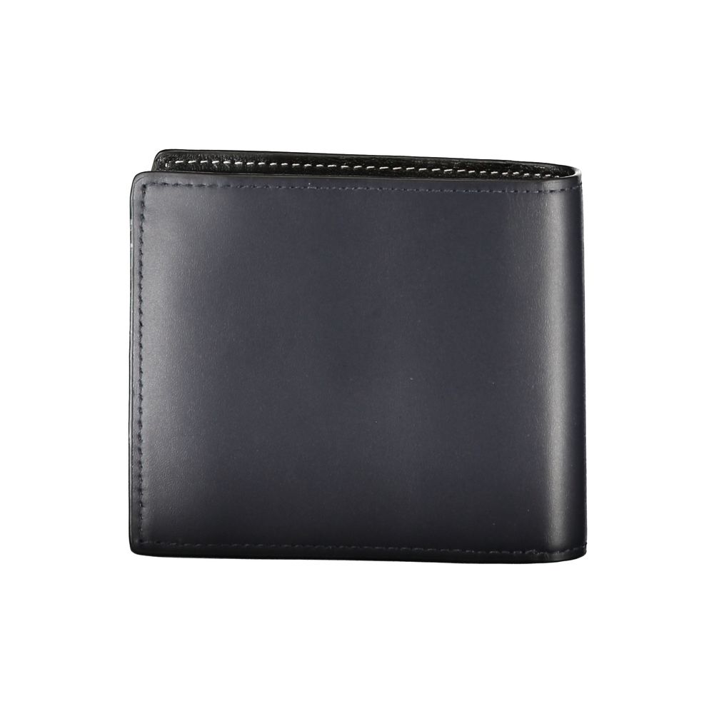 Tommy Hilfiger Blue Leather Wallet Tommy Hilfiger
