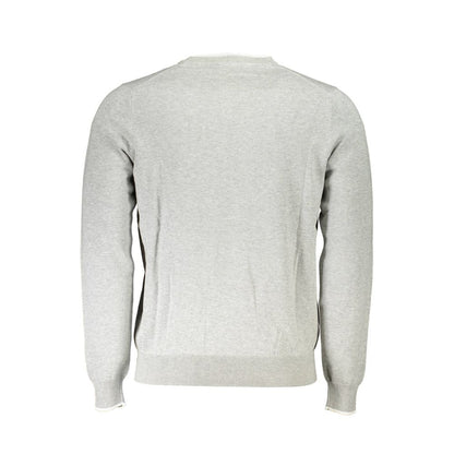 North Sails Grey Organic Cotton Men Sweater