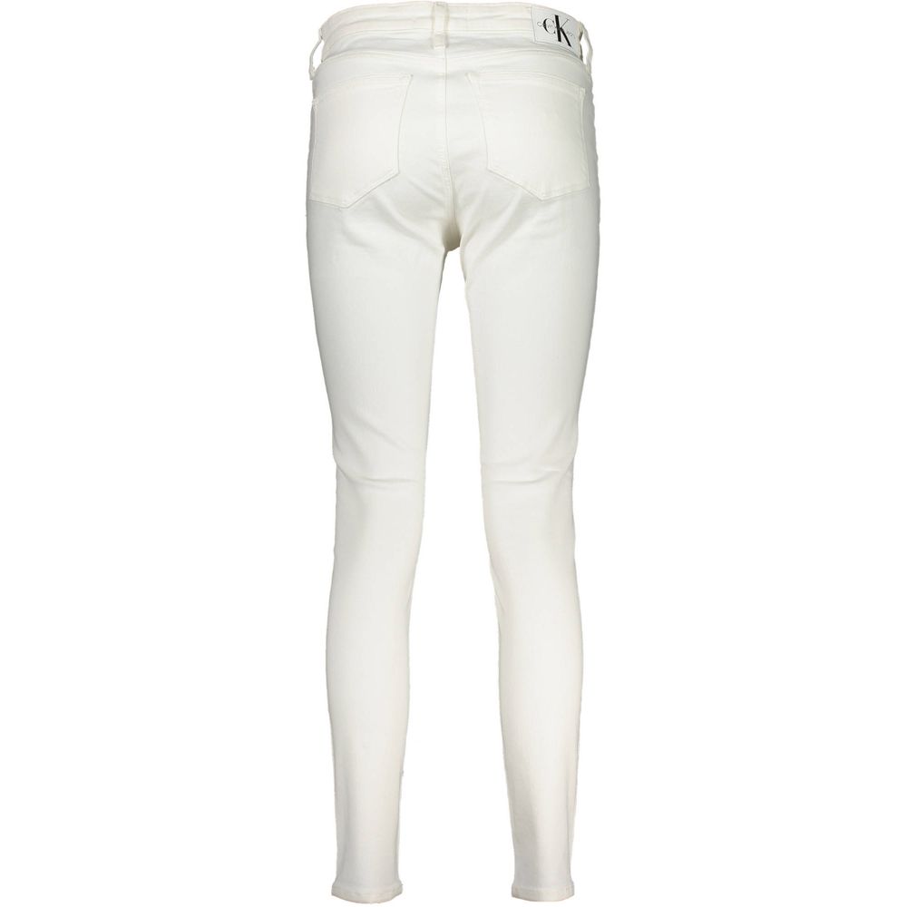 Calvin Klein Bianco Cotton Women Jeans