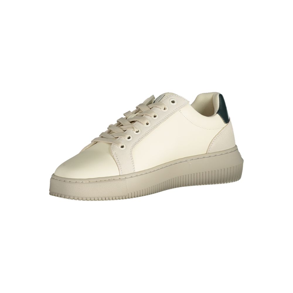 Calvin Klein White Polyurethane Men Sneaker 1728,67403481248,Athletic - Sneakers - Shoes,Calvin Klein,EU44/US11,Men,New with tags,Shoes,Sneakers - Shoes,White