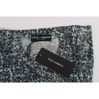 Dolce & Gabbana Blue Wool Sweater Sleeveless Pullover Dolce & Gabbana