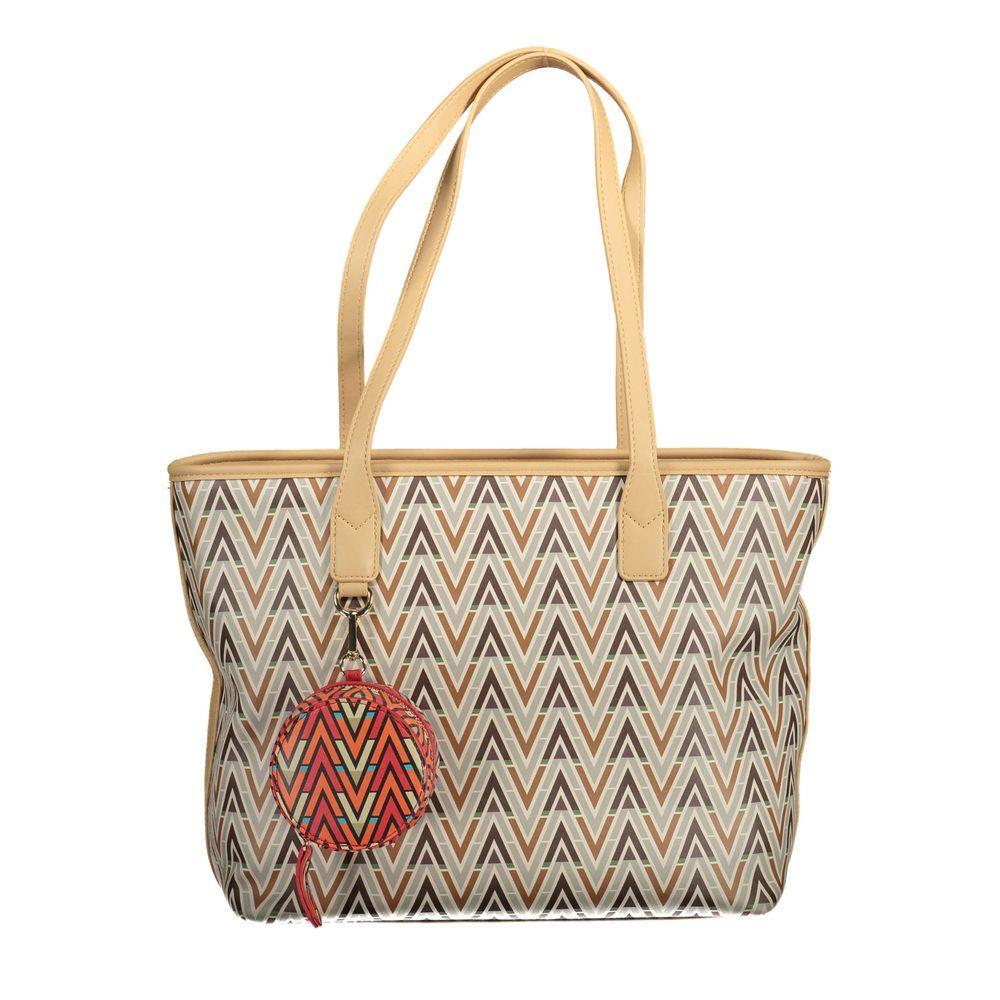 Mario Valentino Beige Polyurethane Women Handbag