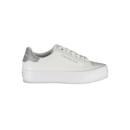 Calvin Klein White Leather Women Sneaker