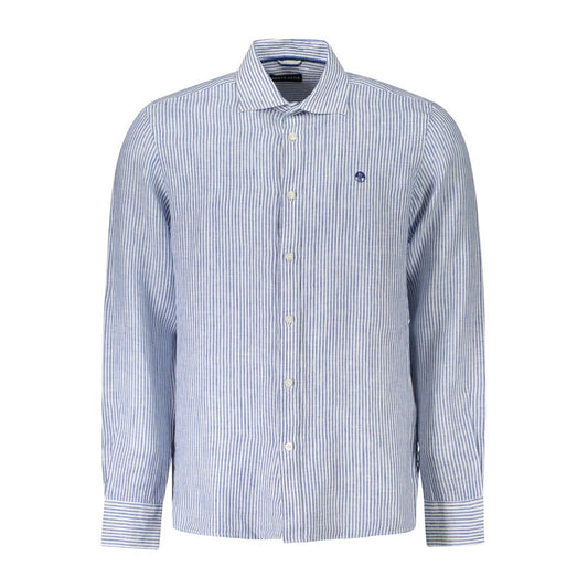 North Sails Blu Linen Men Shirt