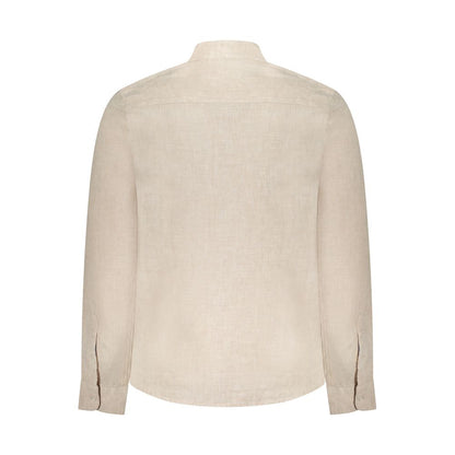 North Sails Beige Linen Men Shirt