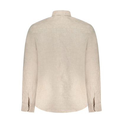 North Sails Beige Linen Men Shirt