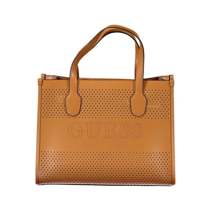 Guess Jeans Marrone Poliuretano Female Handbag Guess Jeans