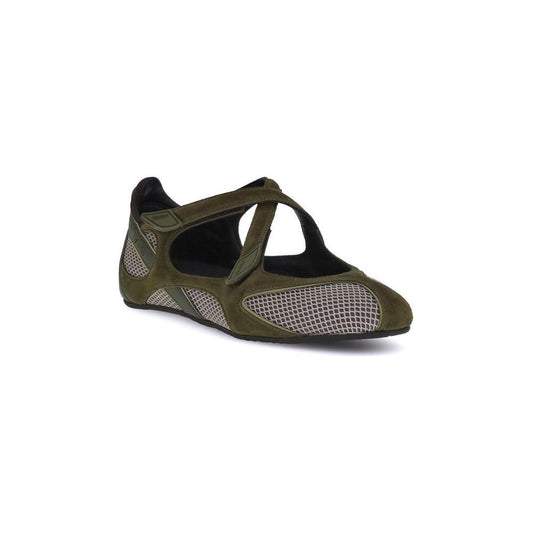 The Attico Nomad Ballerinas 1728,72470364320,EU37.5/US7.5,EU38/US8,EU40/US10,Green,New with tags,Shoes,The Attico,Women,Women - Shoes The Attico TH-251WSH00871MIX062AA828-EU37.5/US7.5