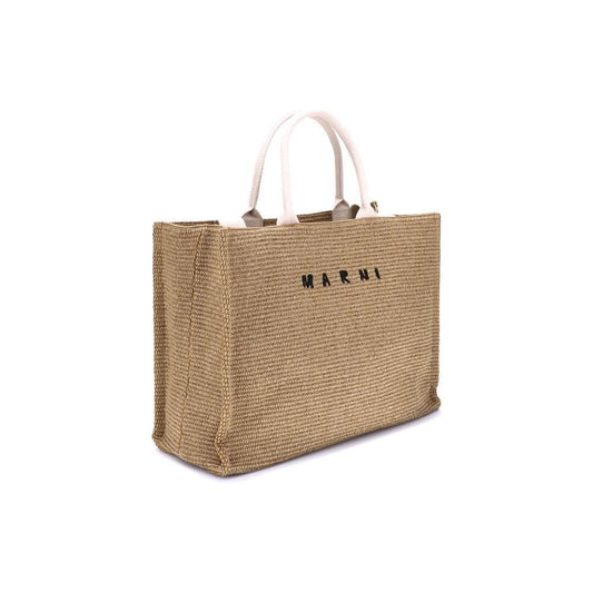 Marni Raffia-effect Tote Bag