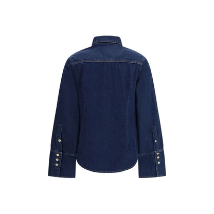 7FOR Blue Denim Shirt 1728,72470364320,7FOR,Blue,Clothing,Denim - Shirts - Clothing,L,New with tags,Shirts - Clothing,Women