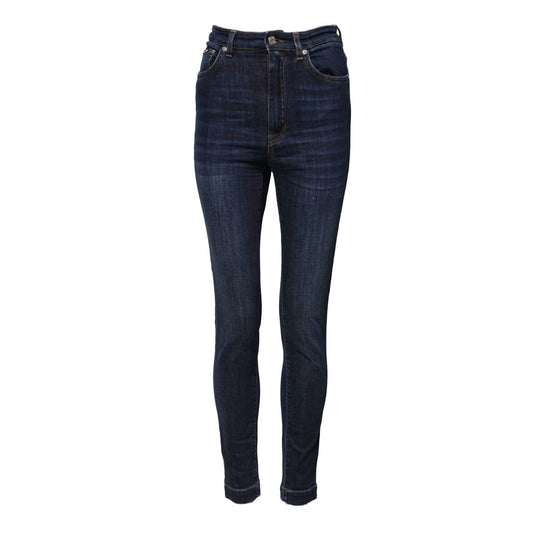Dolce & Gabbana Blue GRACE High Waist Skinny Denim Jeans 1728,67345645728,Blue,Clothing,Dolce & Gabbana,IT36|XXS,IT38 | XS,Jeans & Pants - Women - Clothing,Jeans Denim - Clothing,Material: 98% Cotton 2% Elastane,Preowned / Defect,Skinny Jeans - Jeans Deni