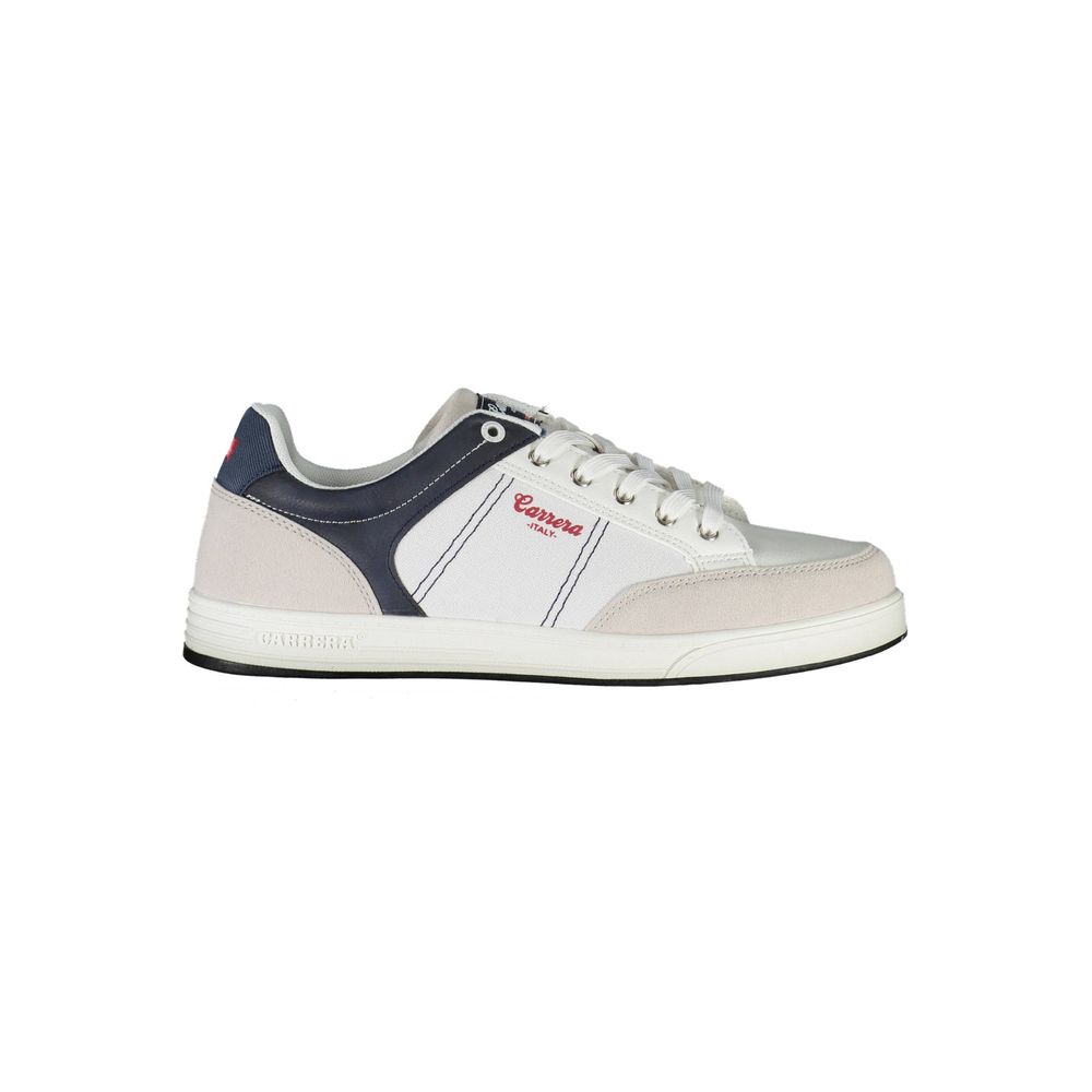 Carrera White Polyurethane Men Sneaker 1728,67403481248,Carrera,EU44/US11,Low Tops - Sneakers - Shoes,Men,New with tags,Shoes,Sneakers - Shoes,White