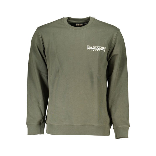Napapijri Verde Cotton Men Sweatshirt