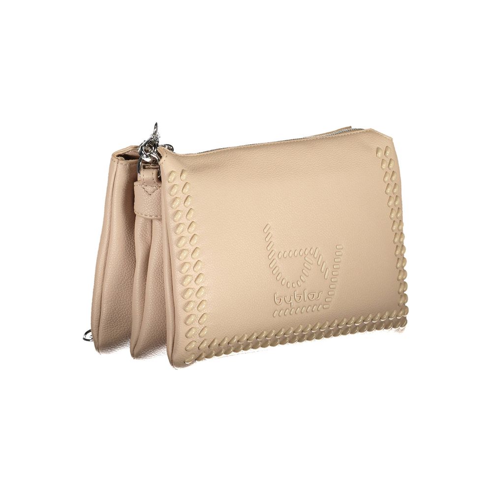 BYBLOS Beige Polyurethane Women Handbag