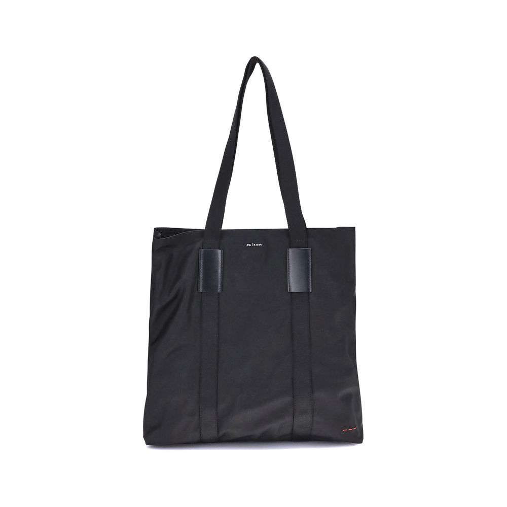 Kiton Black Nylon Handbag