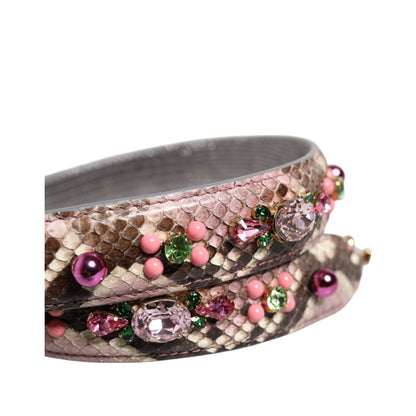 Dolce & Gabbana Multicolor Embellished Handbag Shoulder Strap