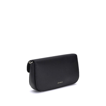 Coccinelle Black Calf Leather Bos Taurus Shoulder Bag