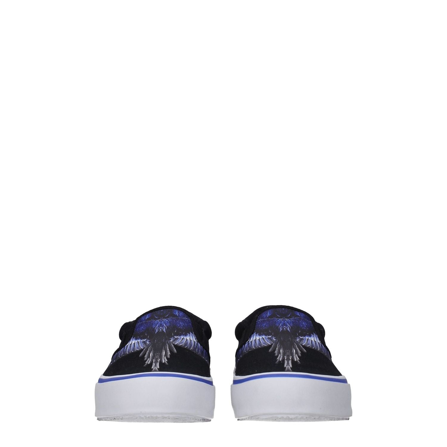 Marcelo Burlon Black Fabric Slip-On Loafers