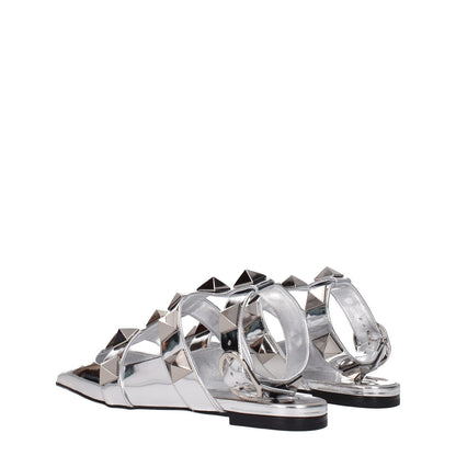 Valentino Garavani Gray Leather Sandals