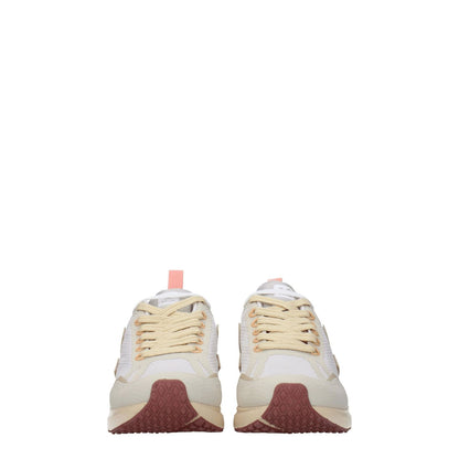 Veja Beige Fabric Athletic Sneakers