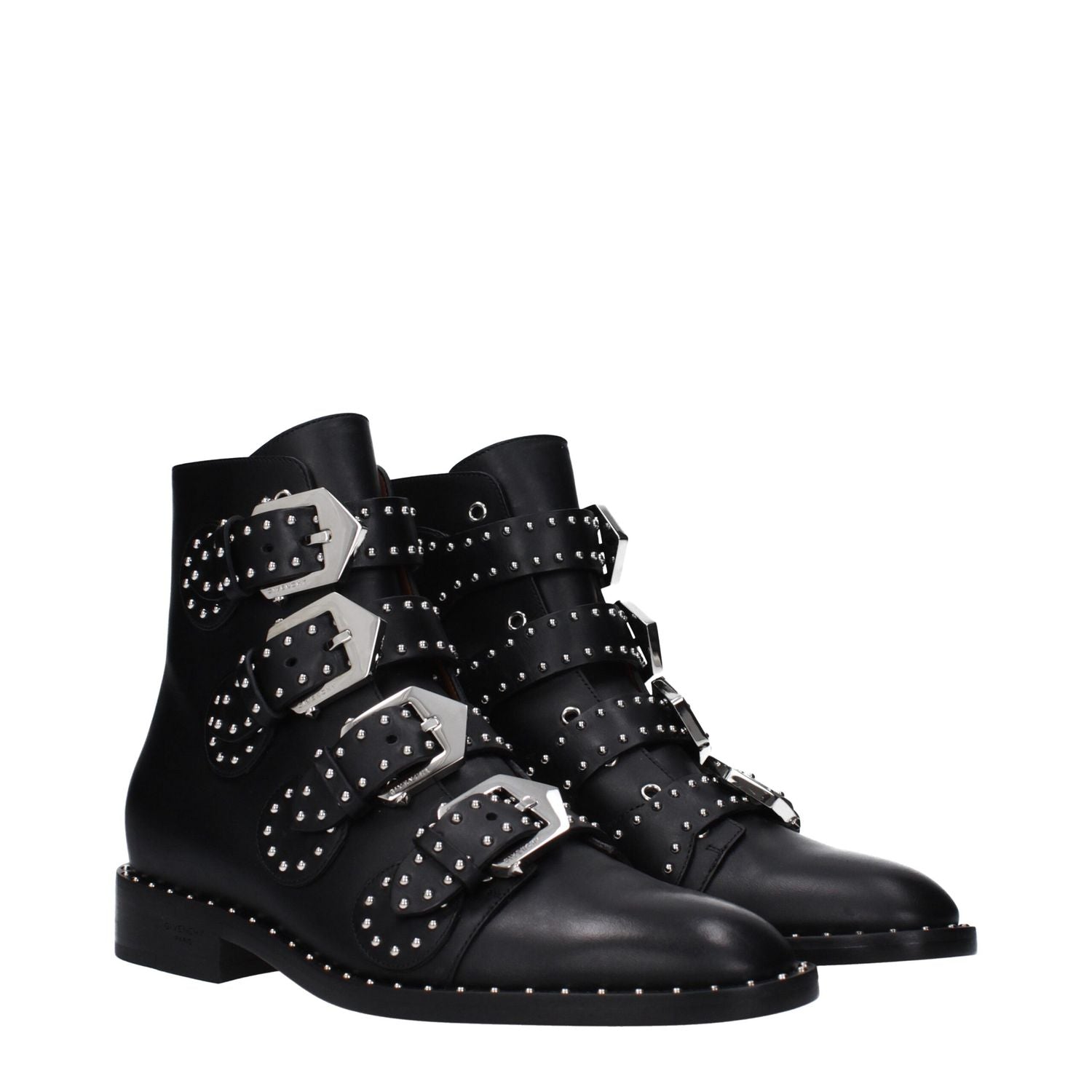 Givenchy Black Leather Ankle Boots