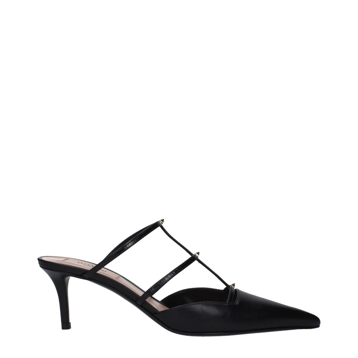 Valentino Garavani Black Leather Sandals Valentino Garavani