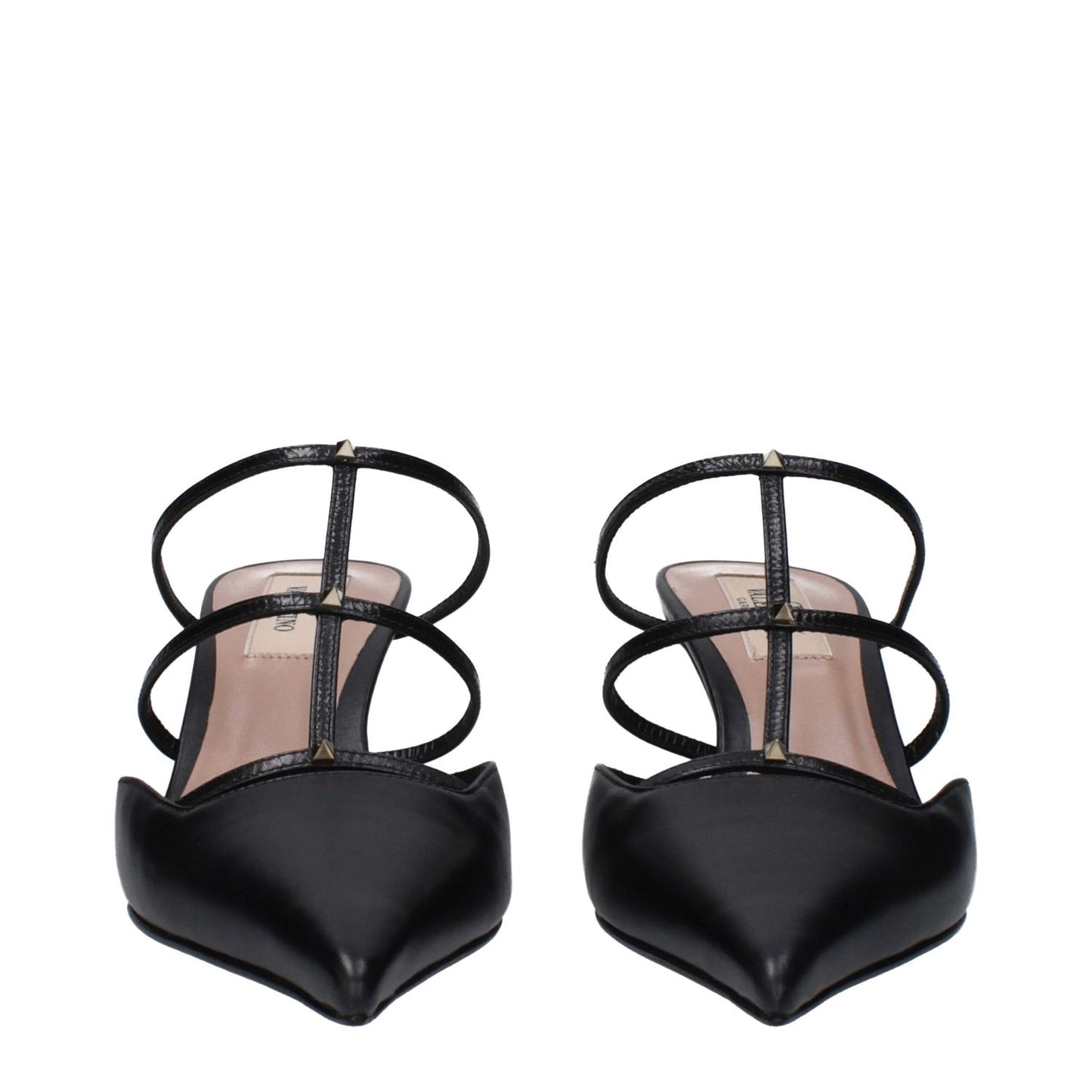 Valentino Garavani Black Leather Sandals Valentino Garavani