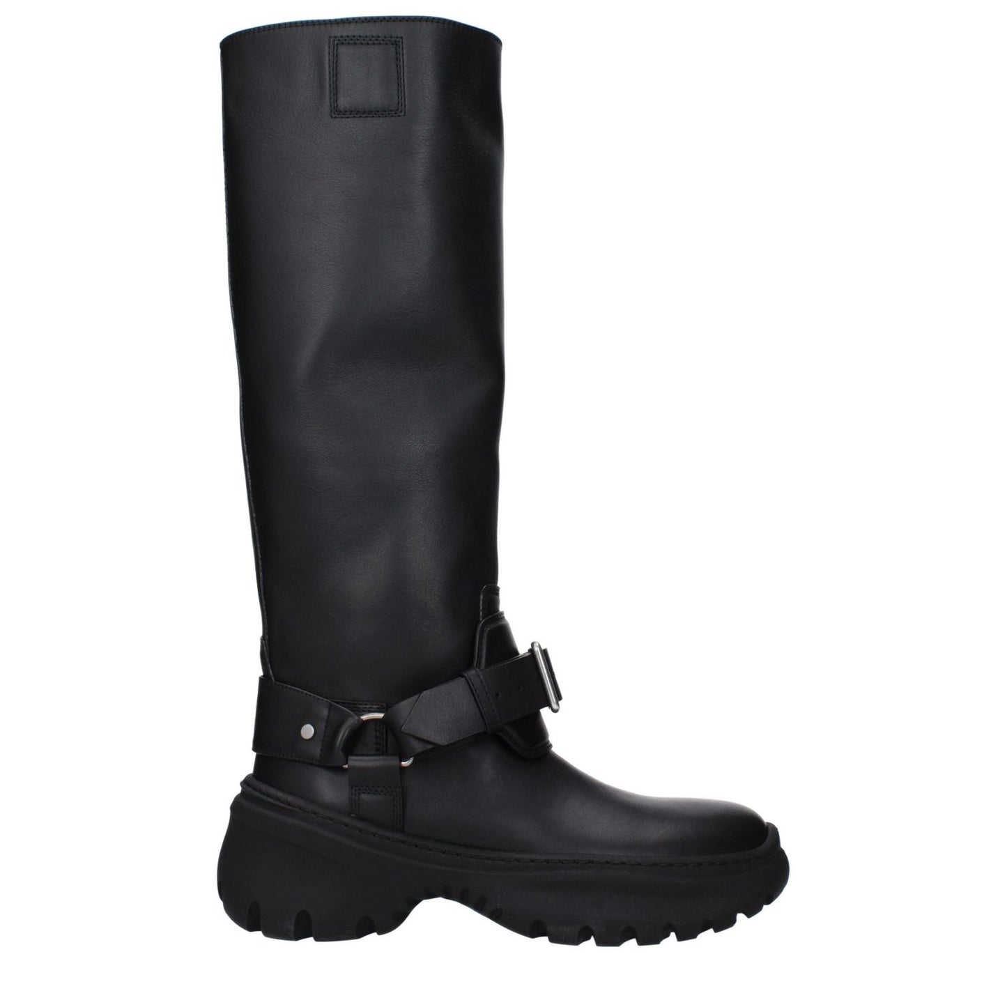 Burberry Black Leather Boots Burberry