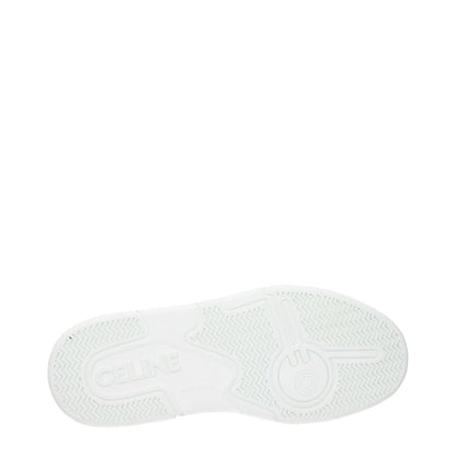 Celine White Leather Athletic Sneakers