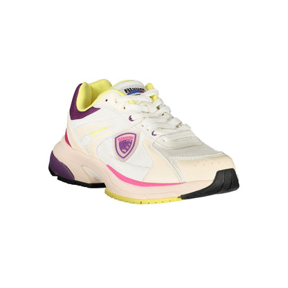 Blauer White Polyurethane Women Sneaker 1728,67403481248,Athletic - Sneakers - Shoes,Blauer,EU36/US6,EU37/US7,EU38/US8,EU40/US10,New with tags,Shoes,Sneakers - Shoes,White,Women
