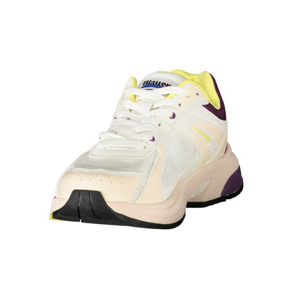 Blauer White Polyurethane Women Sneaker 1728,67403481248,Athletic - Sneakers - Shoes,Blauer,EU36/US6,EU37/US7,EU38/US8,EU40/US10,New with tags,Shoes,Sneakers - Shoes,White,Women