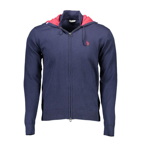 U.S. POLO ASSN. Blue Cotton Men's Cardigan U.S. POLO ASSN.