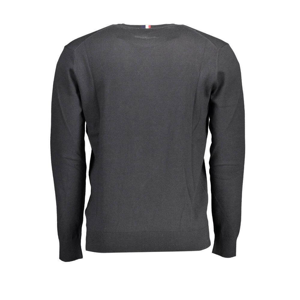 U.S. POLO ASSN. Black Cotton Men's Sweater