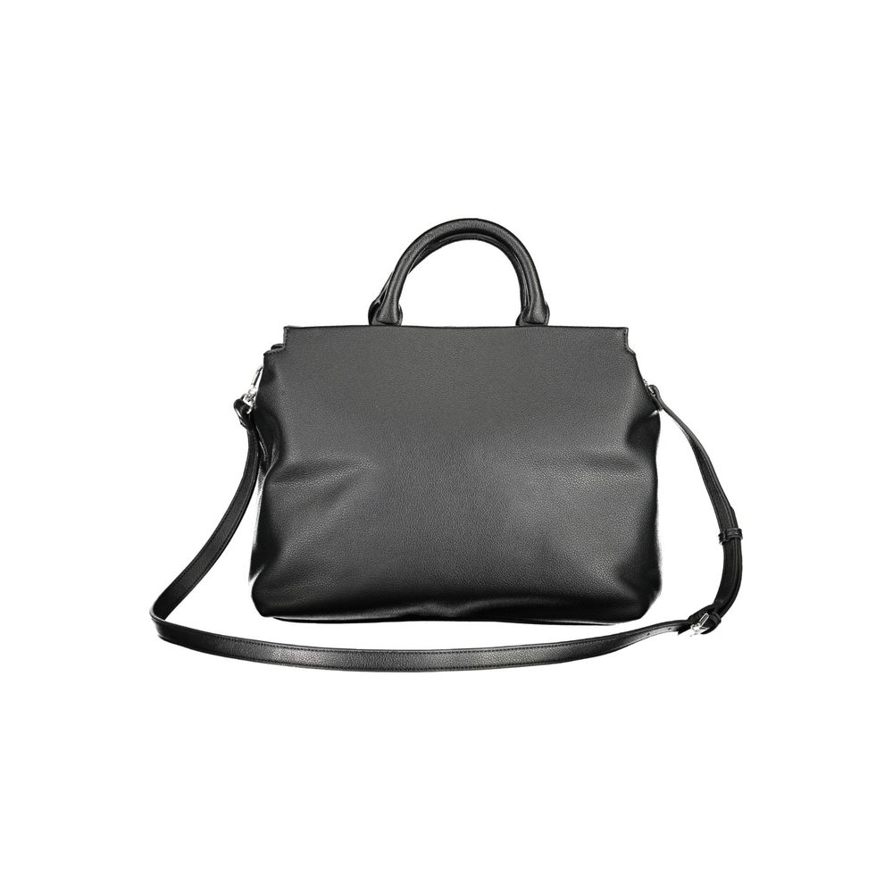 BYBLOS Black Polyurethane Women Handbag BYBLOS