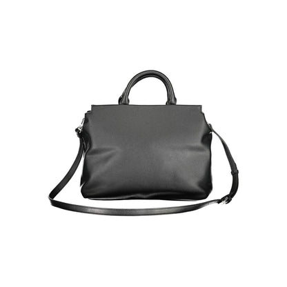 BYBLOS Black Polyurethane Women Handbag BYBLOS