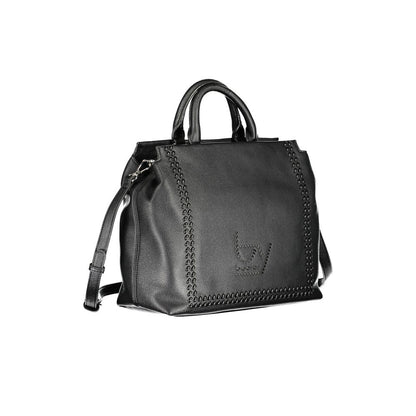 BYBLOS Black Polyurethane Women Handbag BYBLOS