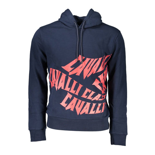Cavalli Class Blue Cotton Men's Sweatshirt 1728,67403481248,Blue,Cavalli Class,Clothing,Men,New with tags,Sportswear - Clothing,Sweaters - Clothing,Sweatshirt - Sportswear - Clothing,Sweatshirts - Sweaters - Clothing,XL
