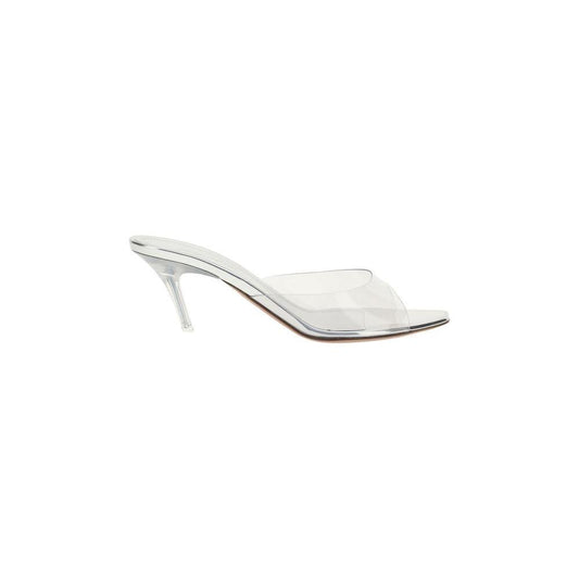 Amina Muaddi Alexa slip-on Sandals 1728,72470364320,Amina Muaddi,EU36.5/US6.5,New with tags,Sandals - Women - Shoes,Shoes,Silver,Women,Women - Shoes Amina Muaddi AM-13S360995ALETRANSPAREN-EU36.5/US6.5