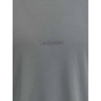 Saint Laurent Bicolor Cotton T-Shirt