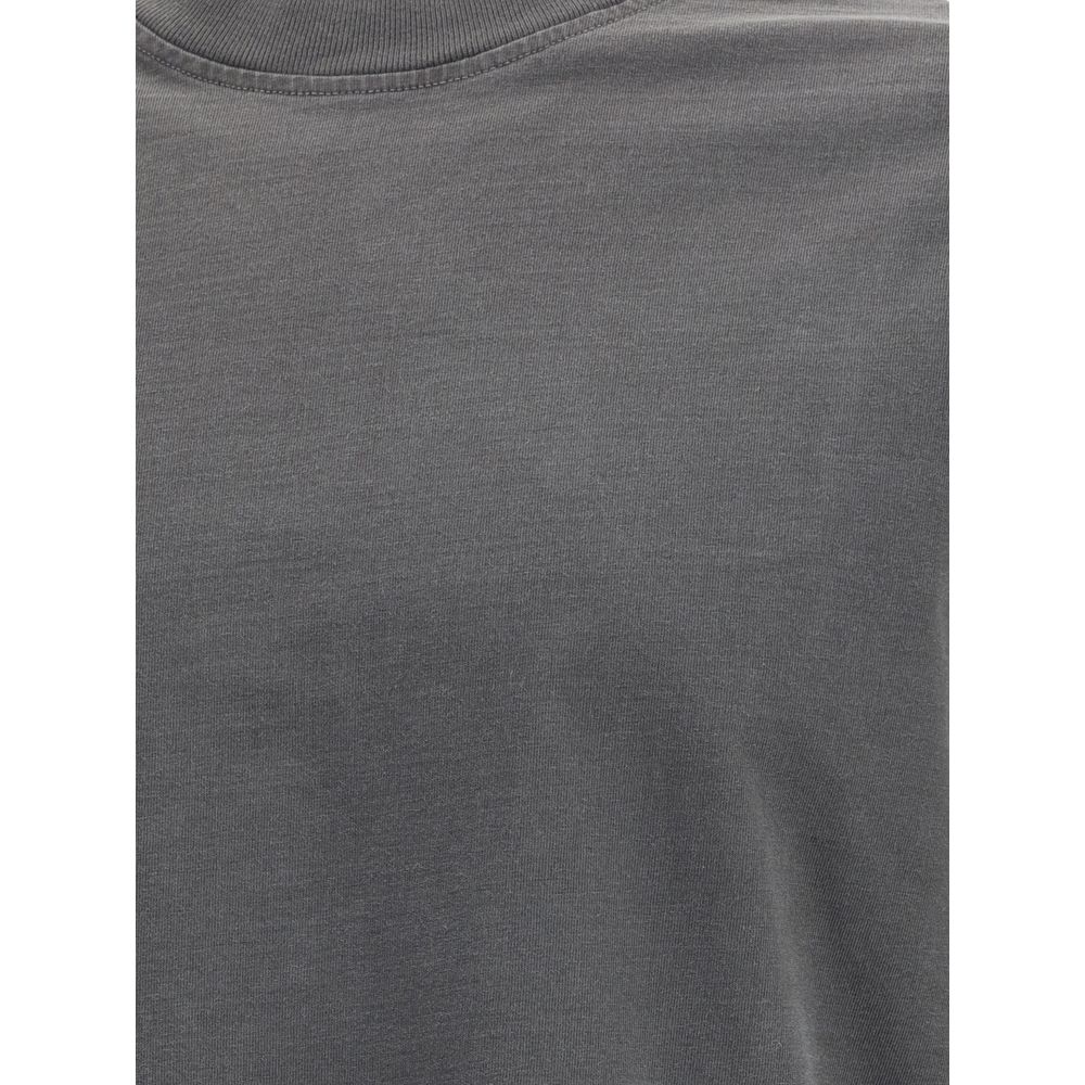Agolde Gray Cotton Long Sleeve T-Shirt