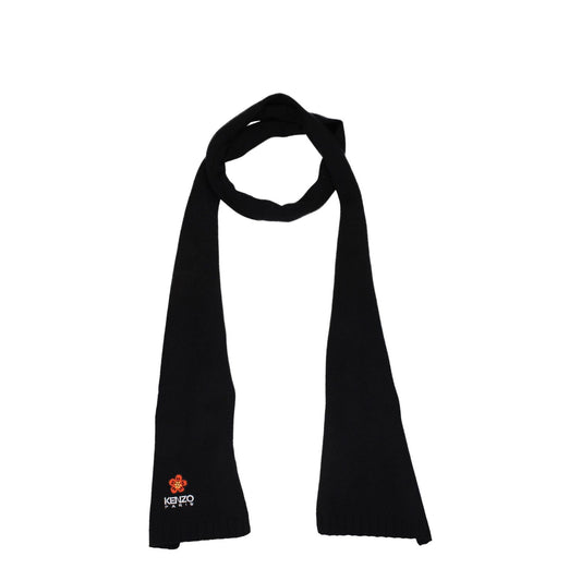 Kenzo Black Wool Scarf