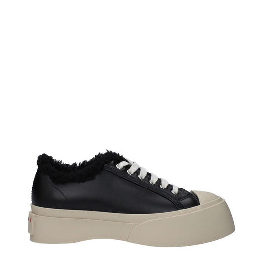 Marni Black Leather Chunky Sneakers