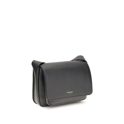 Saint Laurent Black Calf Leather Bos Taurus Shoulder Bag