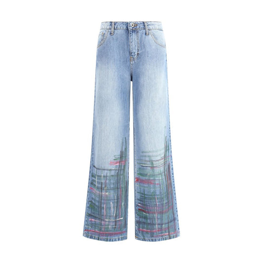 Ella Blue Cotton Jeans Denim
