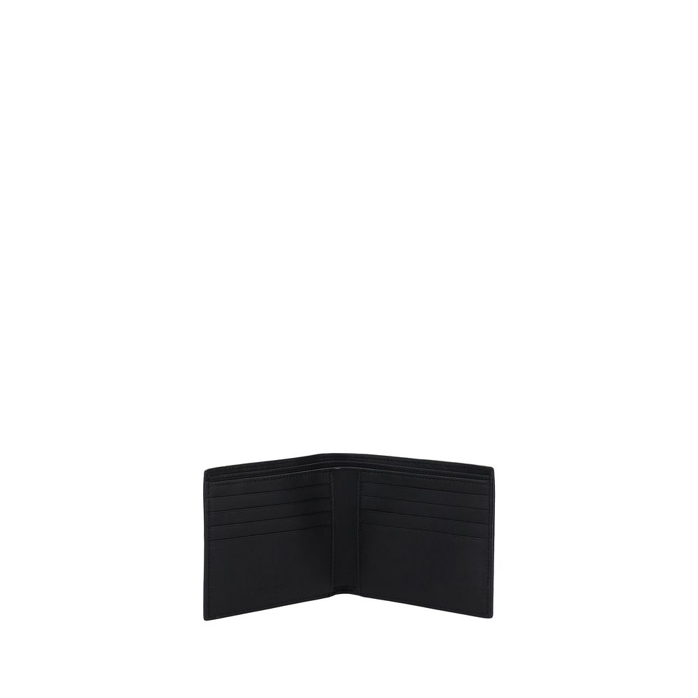 Saint Laurent Black Calf Leather Bos Taurus Wallet