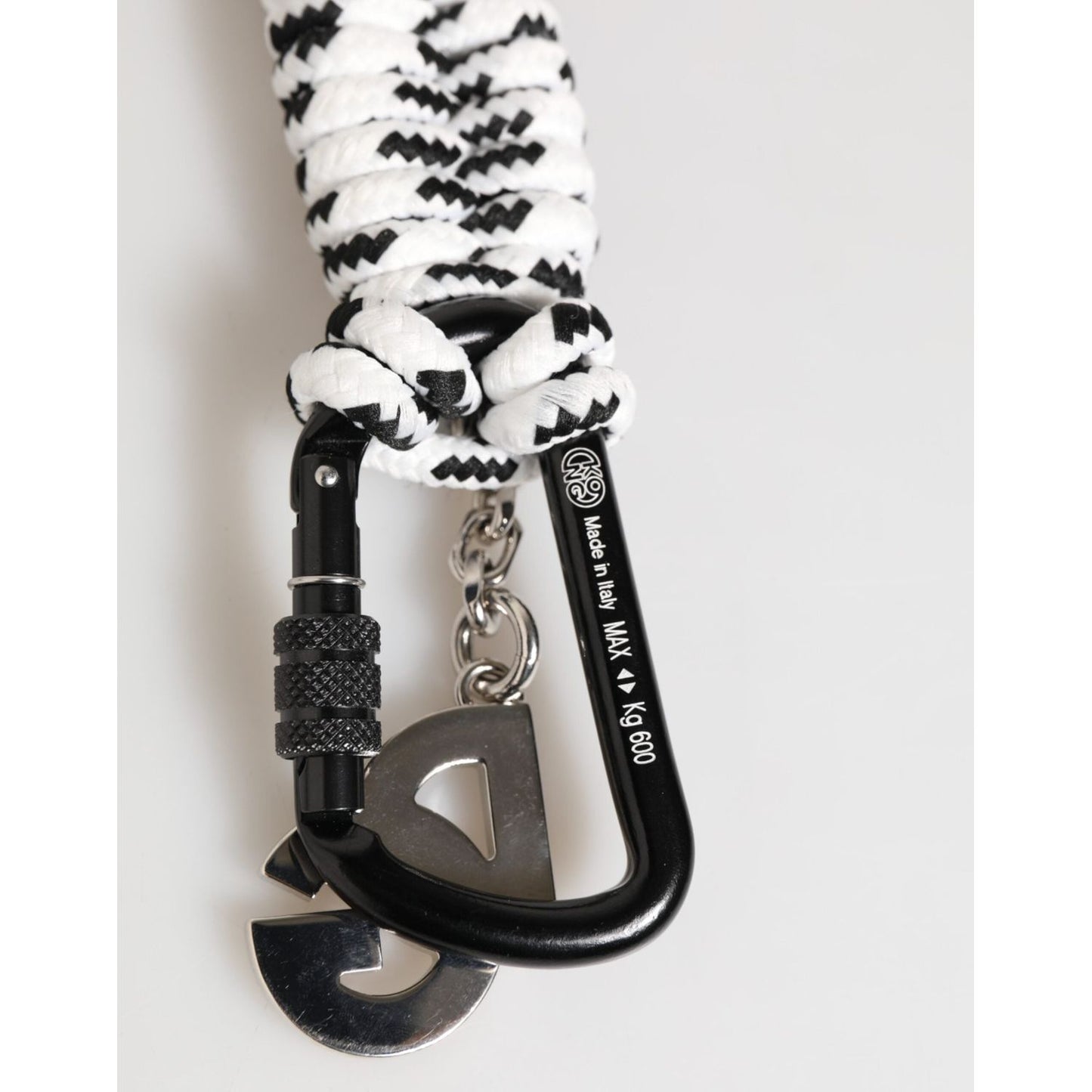 Dolce & Gabbana Multicolor Polyester Tape String DG Logo Keychain Keyring