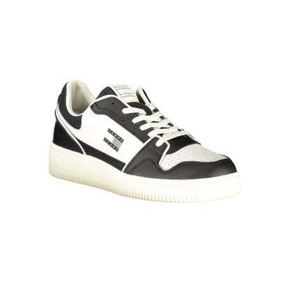 Tommy Hilfiger Black Polyurethane Men Sneaker