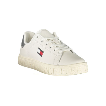 Tommy Hilfiger White Polyester Athletic Sneakers